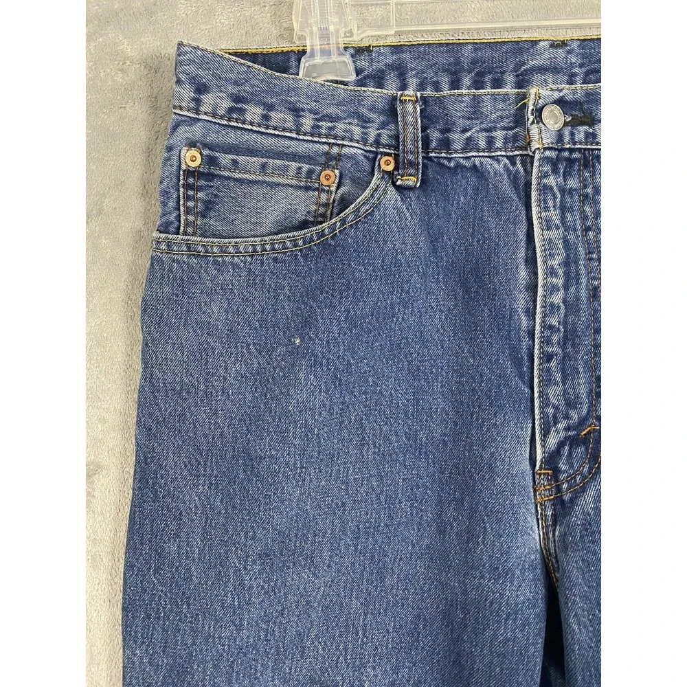 Levis 550 Jeans Mens 38x29‎ Blue Relaxed Fit Tapered Leg Grunge Classic Casual